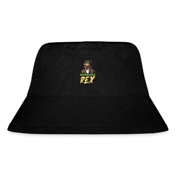 Matcha Tee Liebhaber Matcha Sprüche T-Rex Dino - Stanley/Stella recycelter Bucket Hat - Schwarz - Vorne