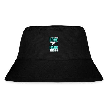 Hang Gliding Hanggliding Hängegleiter Geschenk - Stanley/Stella recycelter Bucket Hat - Schwarz - Vorne
