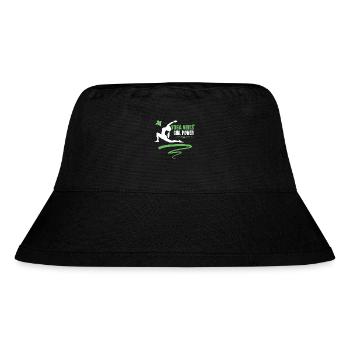 Yoga Vibes - Girl Power - cute women yoga design - Stanley/Stella Recycled Bucket Hat - black - Front