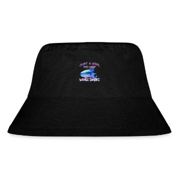 Just a Girl who loves Whale Sharks - Scuba diving - Stanley/Stella recycelter Bucket Hat - Schwarz - Vorne
