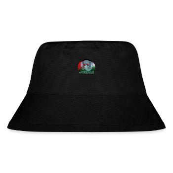 Jordanien - Stanley/Stella recycelter Bucket Hat - Schwarz - Vorne