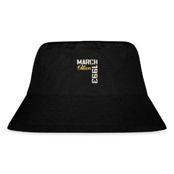 März 1993 Geburtstagsgeschenk März 1993 - Stanley/Stella recycelter Bucket Hat - Schwarz - Vorne
