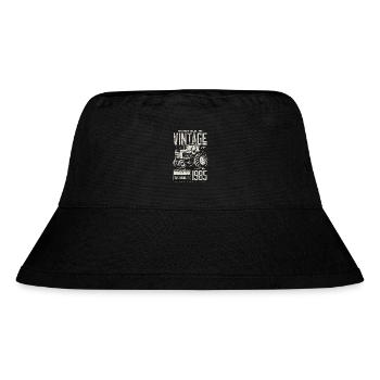 Vintage Tractor Farmer Birthday Born In 1985 - Stanley/Stella Recycled Bucket Hat - black - Front