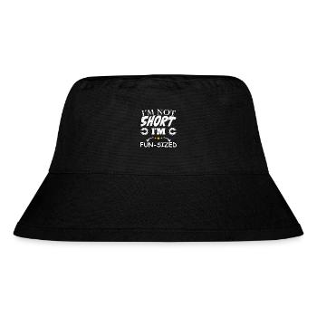 I'm not short, I’m fun size - Stanley/Stella recycelter Bucket Hat - Schwarz - Vorne