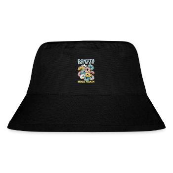 Nationaler Donut-tag, Donut-liebhaber, - Stanley/Stella recycelter Bucket Hat - Schwarz - Vorne