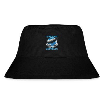 Zeppelin für Jungen - Stanley/Stella recycelter Bucket Hat - Schwarz - Vorne