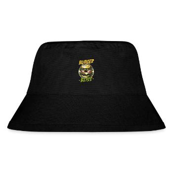 Hamburger-fast-food-burger-liebhaber-feinschmecker - Stanley/Stella recycelter Bucket Hat - Schwarz - Vorne