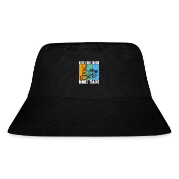Vintage Model Railroad - Stanley/Stella Recycled Bucket Hat - black - Front