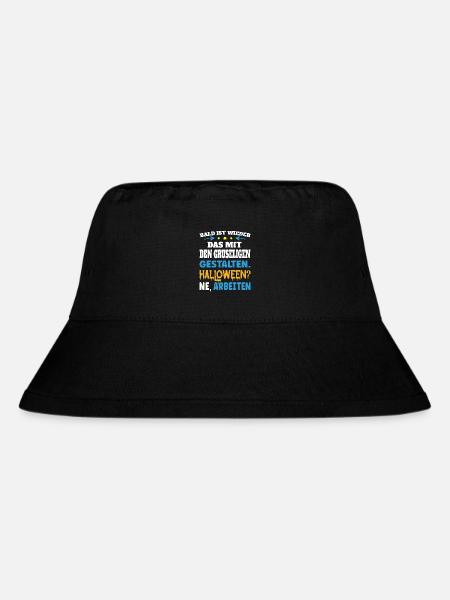 Bald ist wieder das mit den gruseligen Gestalten - Stanley/Stella recycelter Bucket Hat - Schwarz