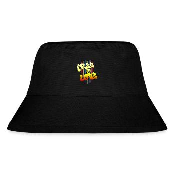 Free To Love - Stanley/Stella Recycled Bucket Hat - black - Front