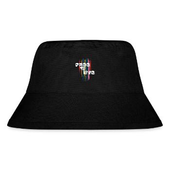 Free To Love - Stanley/Stella Recycled Bucket Hat - black - Front