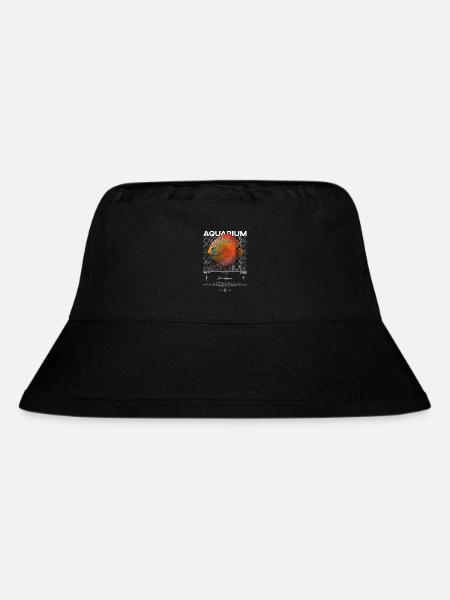 Discus Cichlid Fish Keeper Modern Streetwear - Stanley/Stella recycelter Bucket Hat - Schwarz
