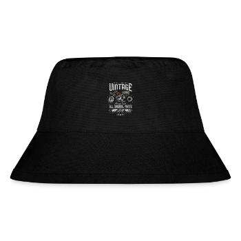 Vintage Motorrad Biker Motorrad Geburtstag 1942 - Stanley/Stella recycelter Bucket Hat - Schwarz - Vorne