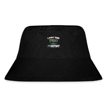 I Put the Pro in Procrastinate - Stanley/Stella Recycled Bucket Hat - black - Front