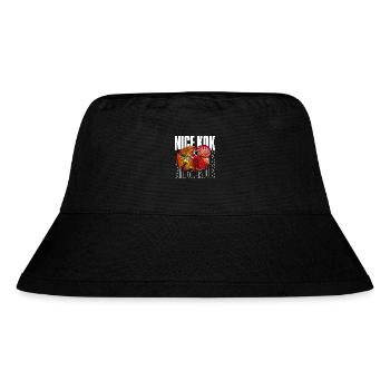Schöner Kok Lustiger Blumenhorn-Buntbarsch Fischhalter - Stanley/Stella recycelter Bucket Hat - Schwarz - Vorne