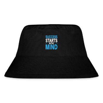 Success starts in the mind - Stanley/Stella recycelter Bucket Hat - Schwarz - Vorne