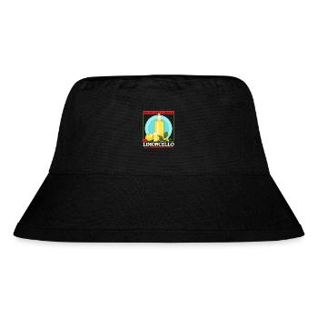 Limoncello Zitronen Likör Limoncellos Geschenk - Stanley/Stella recycelter Bucket Hat - Schwarz - Vorne