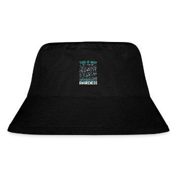 Dysautonomia Consciousness Chronic Illness - Stanley/Stella Recycled Bucket Hat - black - Front