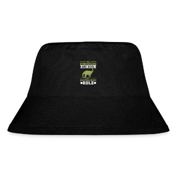 Brontosaurus Dinosaurier Geschenk - Stanley/Stella recycelter Bucket Hat - Schwarz - Vorne