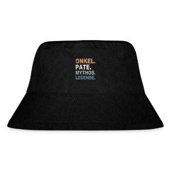Onkel Pate Mythos Legende - Stanley/Stella recycelter Bucket Hat - Schwarz - Vorne