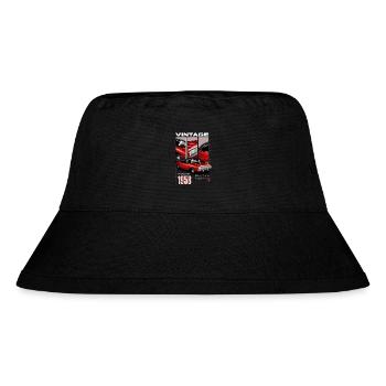 Ich bin nicht alt, ich bin ein Oldtimer, Jahrgang 1958 - Stanley/Stella recycelter Bucket Hat - Schwarz - Vorne