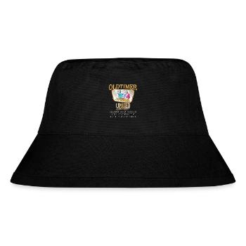 Vintage Model 1974 Well Preserved Funny Birth Tag - Stanley/Stella Recycled Bucket Hat - black - Front