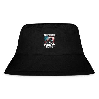 I have no clue what I’m doing fantasy league - Stanley/Stella recycelter Bucket Hat - Schwarz - Vorne