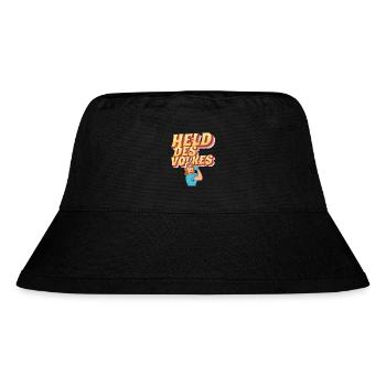 Held des Volkes - Stanley/Stella recycelter Bucket Hat - Schwarz - Vorne
