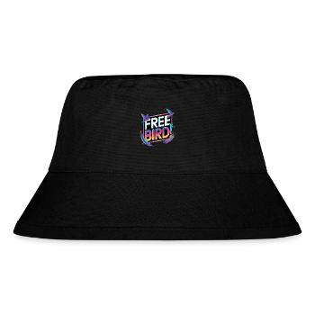 Free Bird - frei wie ein Vogel - Stanley/Stella recycelter Bucket Hat - Schwarz - Vorne