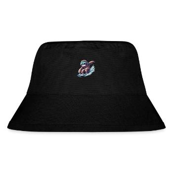 Süßes Faultier Snowboard Cartoon-Wintersport - Stanley/Stella recycelter Bucket Hat - Schwarz - Vorne