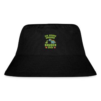Ich Werde Großer Bruder 2026 - Stanley/Stella recycelter Bucket Hat - Schwarz - Vorne