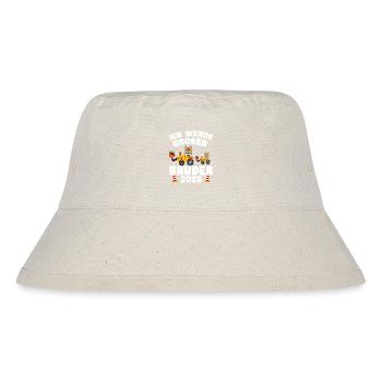 Ich Werde Großer Bruder 2025 - Stanley/Stella recycelter Bucket Hat - Naturweiß - Vorne