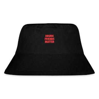 Lustige Betrunkene Freunde Materie Trinken - Stanley/Stella recycelter Bucket Hat - Schwarz - Vorne
