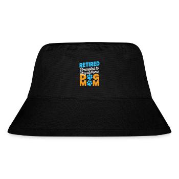 Hunde Mama Rente - stay at home dog mom - Stanley/Stella recycelter Bucket Hat - Schwarz - Vorne
