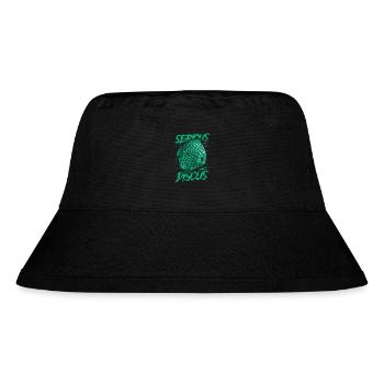 Ernsthaft über Diskusfischhalter Aquarianer - Stanley/Stella recycelter Bucket Hat - Schwarz - Vorne