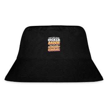 Das ist kein Bauch, das ist ein Feinkostgewölbe - Stanley/Stella recycelter Bucket Hat - Schwarz - Vorne