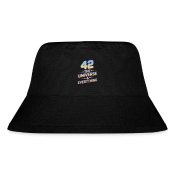 Life Universe Everything 42 Antwort - Stanley/Stella recycelter Bucket Hat - Schwarz - Vorne