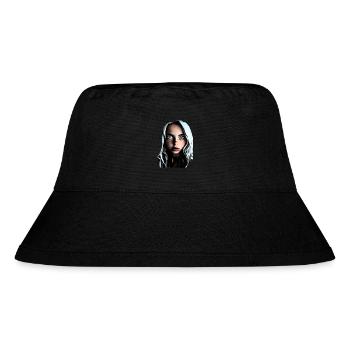 Schönes Mädchen mit tollen Augen - Stanley/Stella recycelter Bucket Hat - Schwarz - Vorne