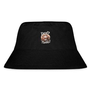 Decaf? No Thanks! Leben beginnt nach Kaffee - Stanley/Stella recycelter Bucket Hat - Schwarz - Vorne