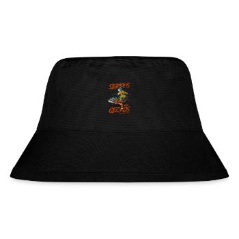 Ernsthaft über Leopardgeckos seit 1957 - Stanley/Stella recycelter Bucket Hat - Schwarz - Vorne