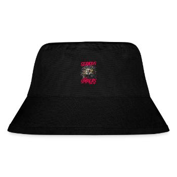 Ernsthaft über Jumping Spiders Pet seit 1998 - Stanley/Stella recycelter Bucket Hat - Schwarz - Vorne