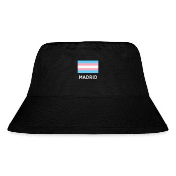 Trans Pride Flagge Madrid - Stanley/Stella recycelter Bucket Hat - Schwarz - Vorne