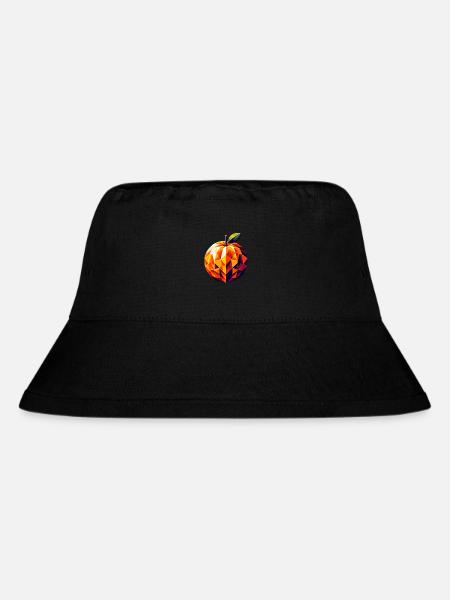 Abstract Geometric Orange - Color Design - Stanley/Stella Recycled Bucket Hat - black