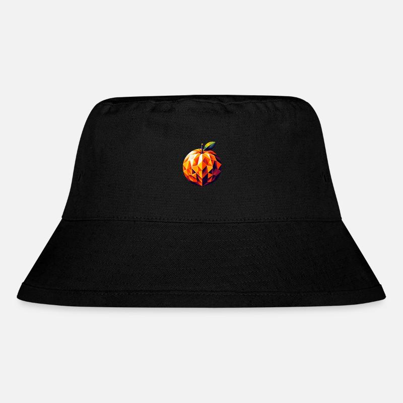 Abstract Geometric Orange - Color Design - Stanley/Stella Recycled Bucket Hat - black