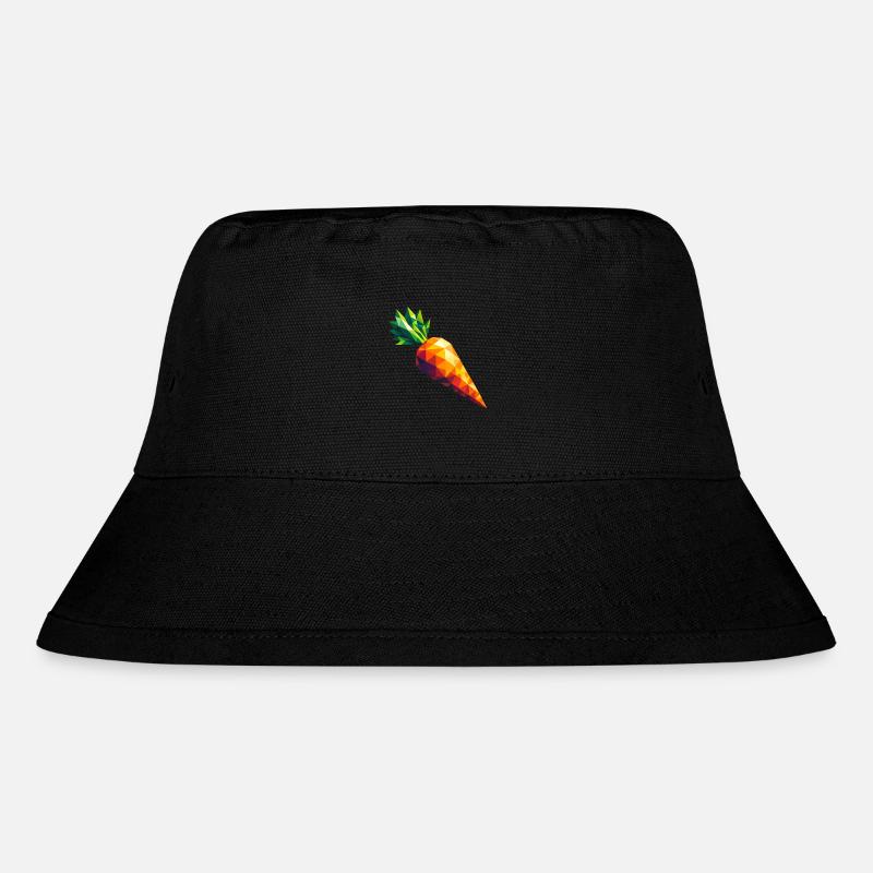 Abstrakte geometrische Karotte - Color Burst Design - Stanley/Stella recycelter Bucket Hat - Schwarz