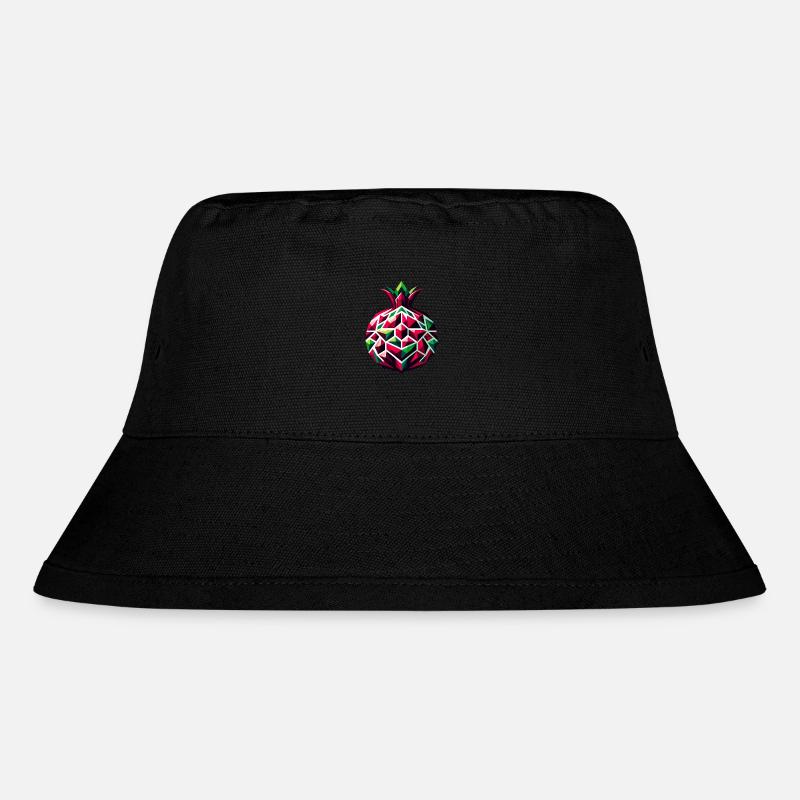 Abstract Geometric Pomegranate - Color Design - Stanley/Stella Recycled Bucket Hat - black