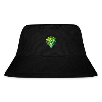 Abstrakter geometrischer Salat - Farbgestaltung - Stanley/Stella recycelter Bucket Hat - Schwarz - Vorne