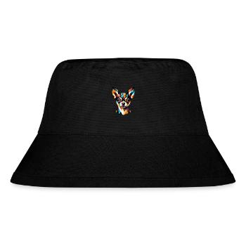 Colorful Geometric Chihuahua: Modern Canine Art - Stanley/Stella Recycled Bucket Hat - black - Front