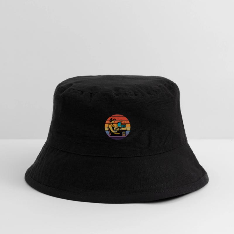Retro Programmer: Vintage Computing Aesthetic Stanley/Stella Recycled Bucket Hat