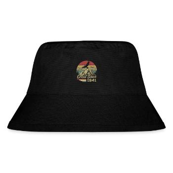 Jahrgang 1941 Retro 1941 Geburtstagsgeschenk - Stanley/Stella recycelter Bucket Hat - Schwarz - Vorne